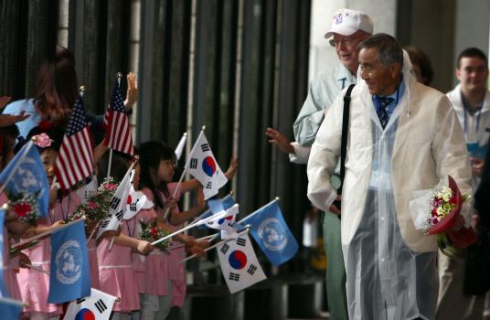 UN참전용사 전쟁기념관 방문 이미지